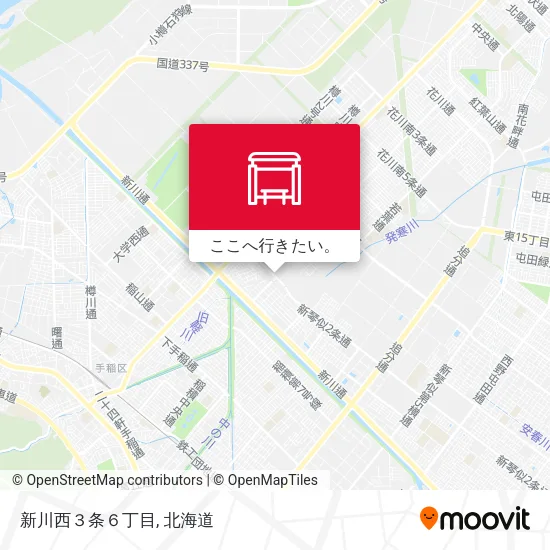 新川西３条６丁目地図