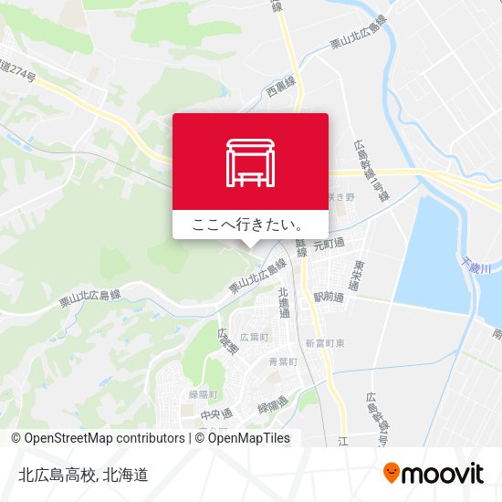 北広島高校地図