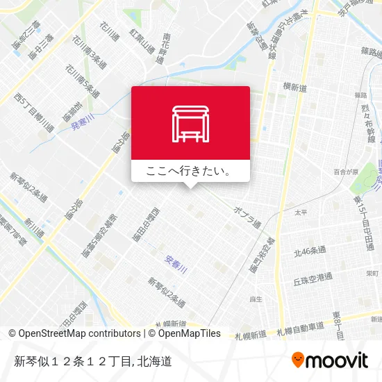 新琴似１２条１２丁目地図