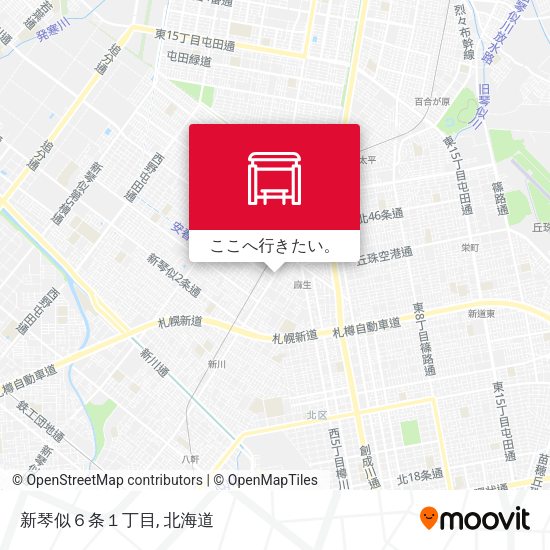 新琴似６条１丁目地図