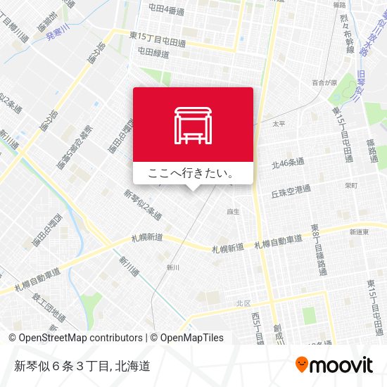 新琴似６条３丁目地図