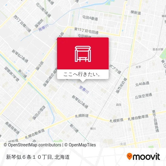 新琴似６条１０丁目地図