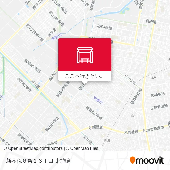 新琴似６条１３丁目地図