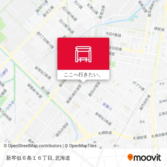新琴似６条１６丁目地図