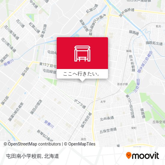 屯田南小学校前地図