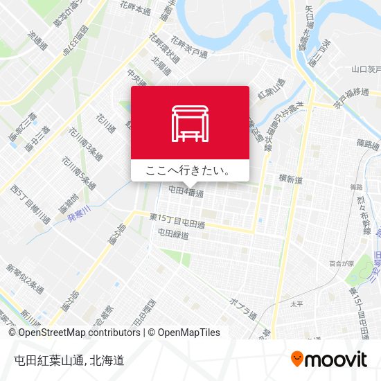 屯田紅葉山通地図