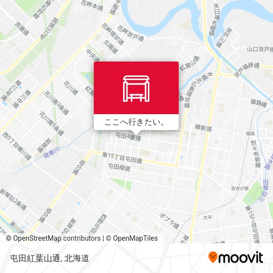 屯田紅葉山通地図