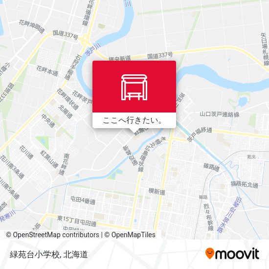 緑苑台小学校地図