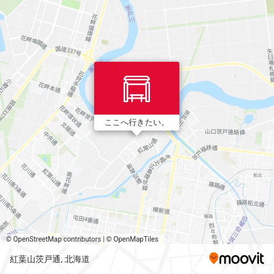 紅葉山茨戸通地図