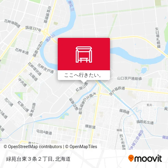 緑苑台東３条２丁目地図