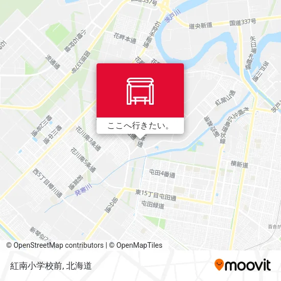 紅南小学校前地図