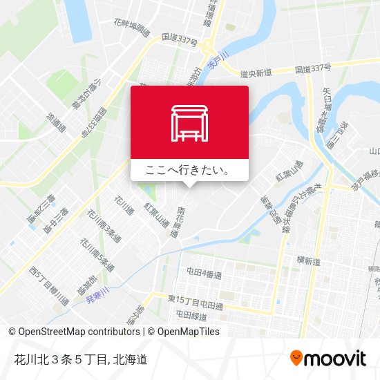 花川北３条５丁目地図