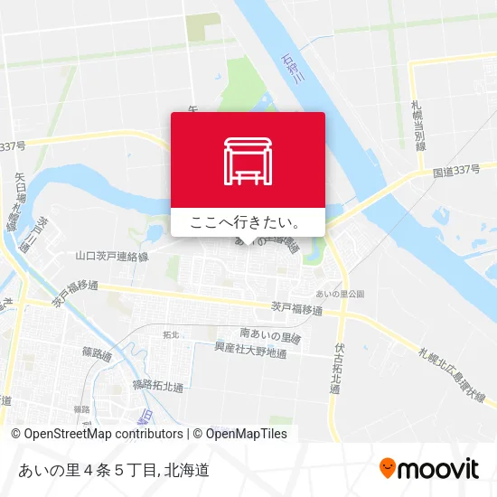 あいの里４条５丁目地図
