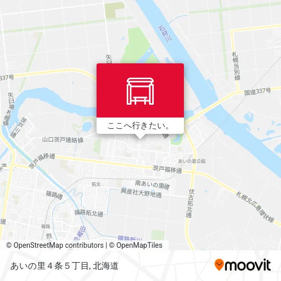 あいの里４条５丁目地図