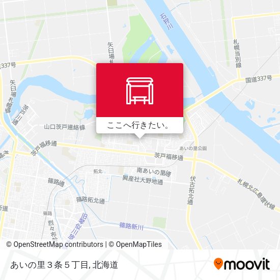 あいの里３条５丁目地図