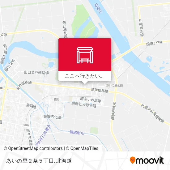 あいの里２条５丁目地図