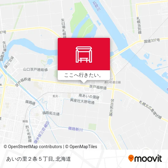 あいの里２条５丁目地図