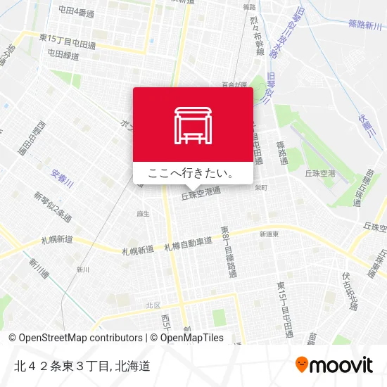 北４２条東３丁目地図
