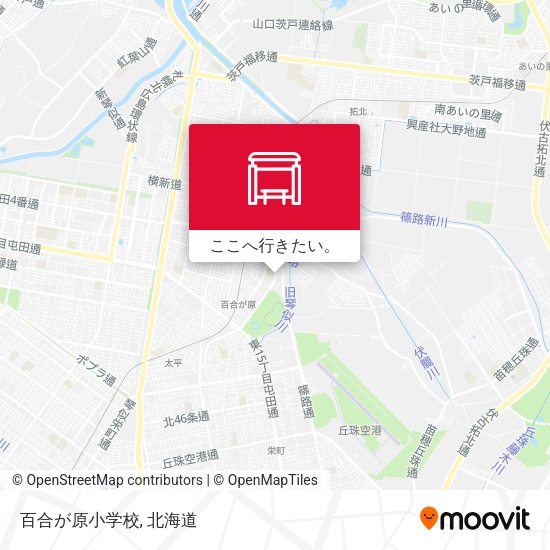 百合が原小学校地図