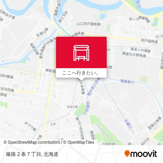 篠路２条７丁目地図