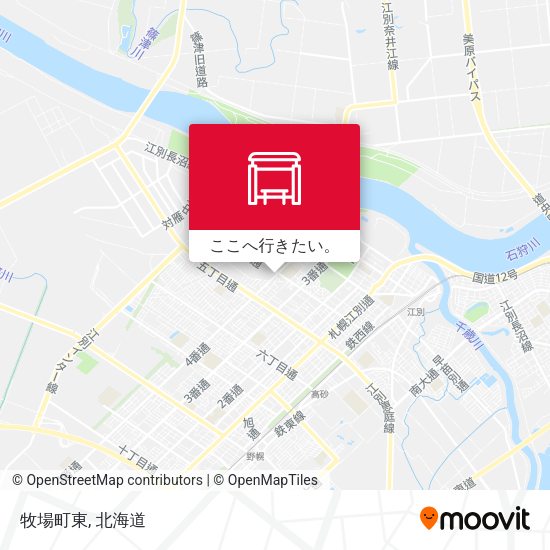 牧場町東地図