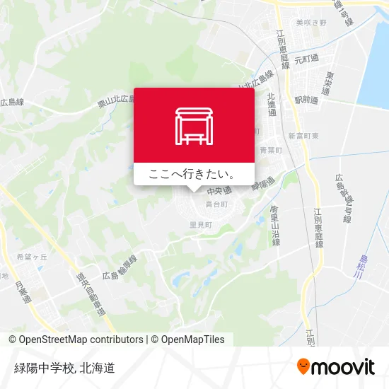 緑陽中学校地図