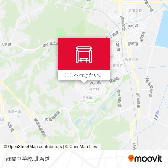 緑陽中学校地図