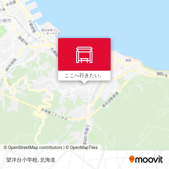 望洋台小学校地図