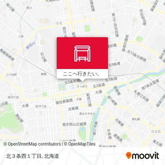 北３条西１丁目地図
