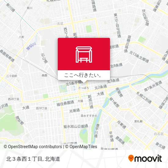 北３条西１丁目地図