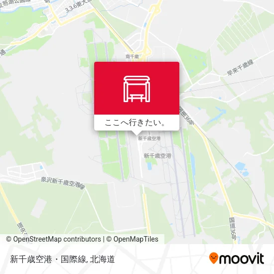 新千歳空港・国際線地図