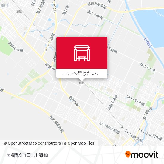 長都駅西口地図