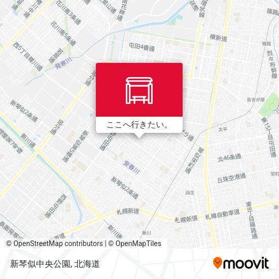 新琴似中央公園地図