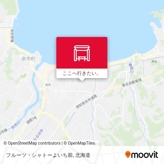 フルーツ・シャトーよいち前地図