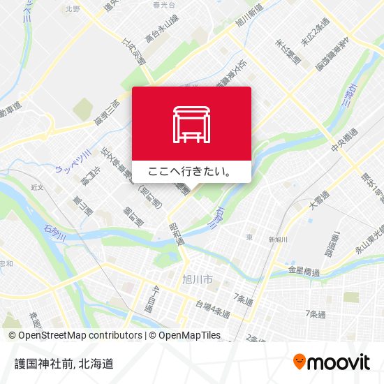 護国神社前地図