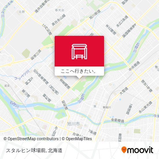 スタルヒン球場前地図