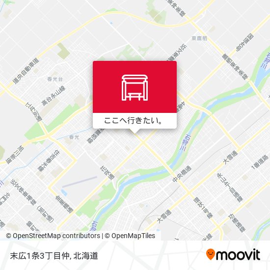 末広1条3丁目仲地図