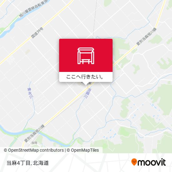 当麻4丁目地図