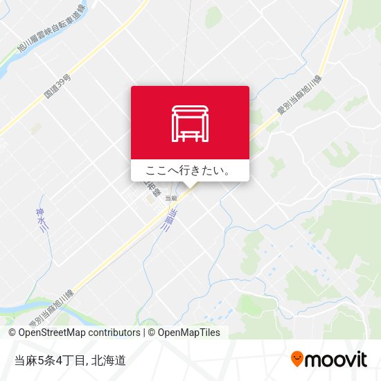 当麻5条4丁目地図