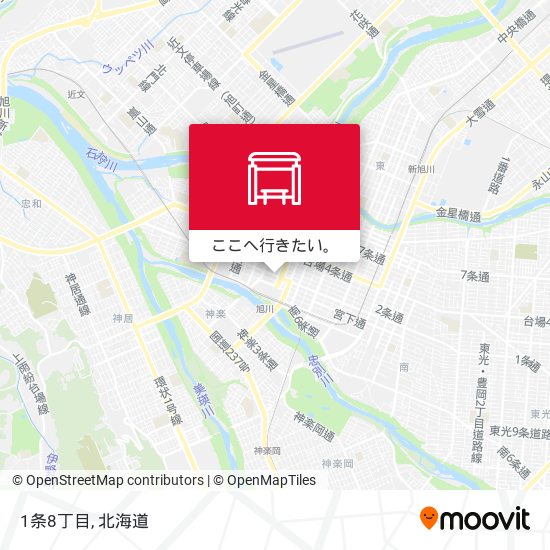 1条8丁目地図