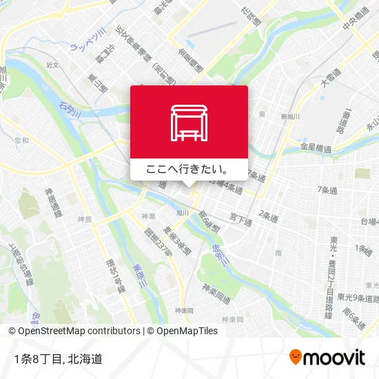 1条8丁目地図