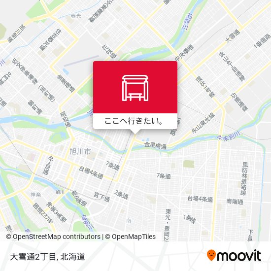 大雪通2丁目地図