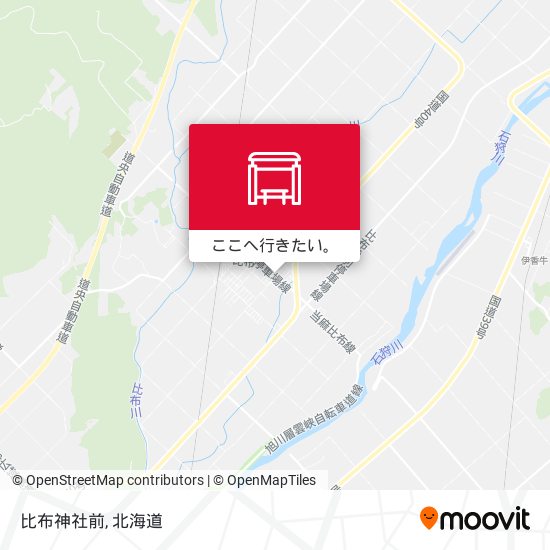 比布神社前地図
