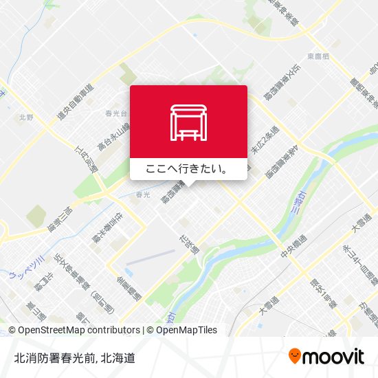 北消防署春光前地図
