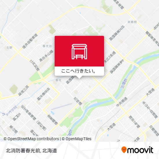 北消防署春光前地図