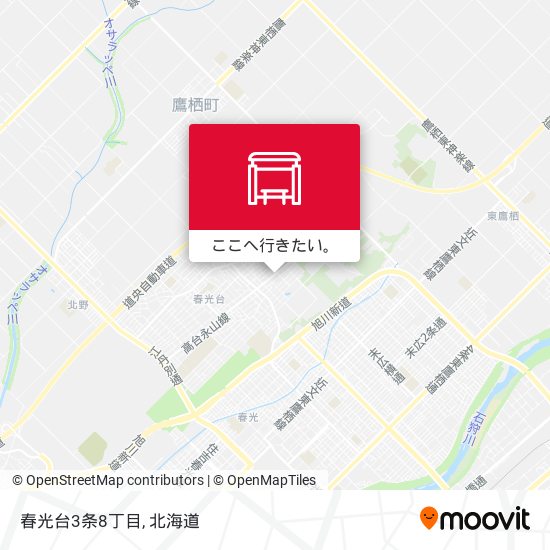 春光台3条8丁目地図