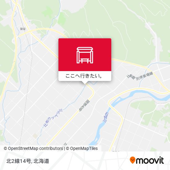北2線14号地図
