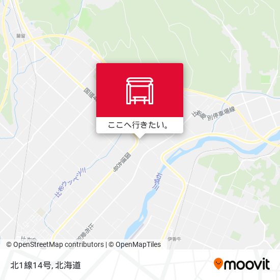 北1線14号地図