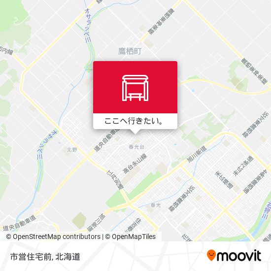 市営住宅前地図