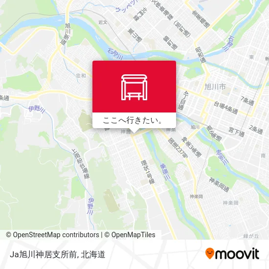 Ja旭川神居支所前地図